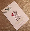 Westie Christmas Card (Flitter)